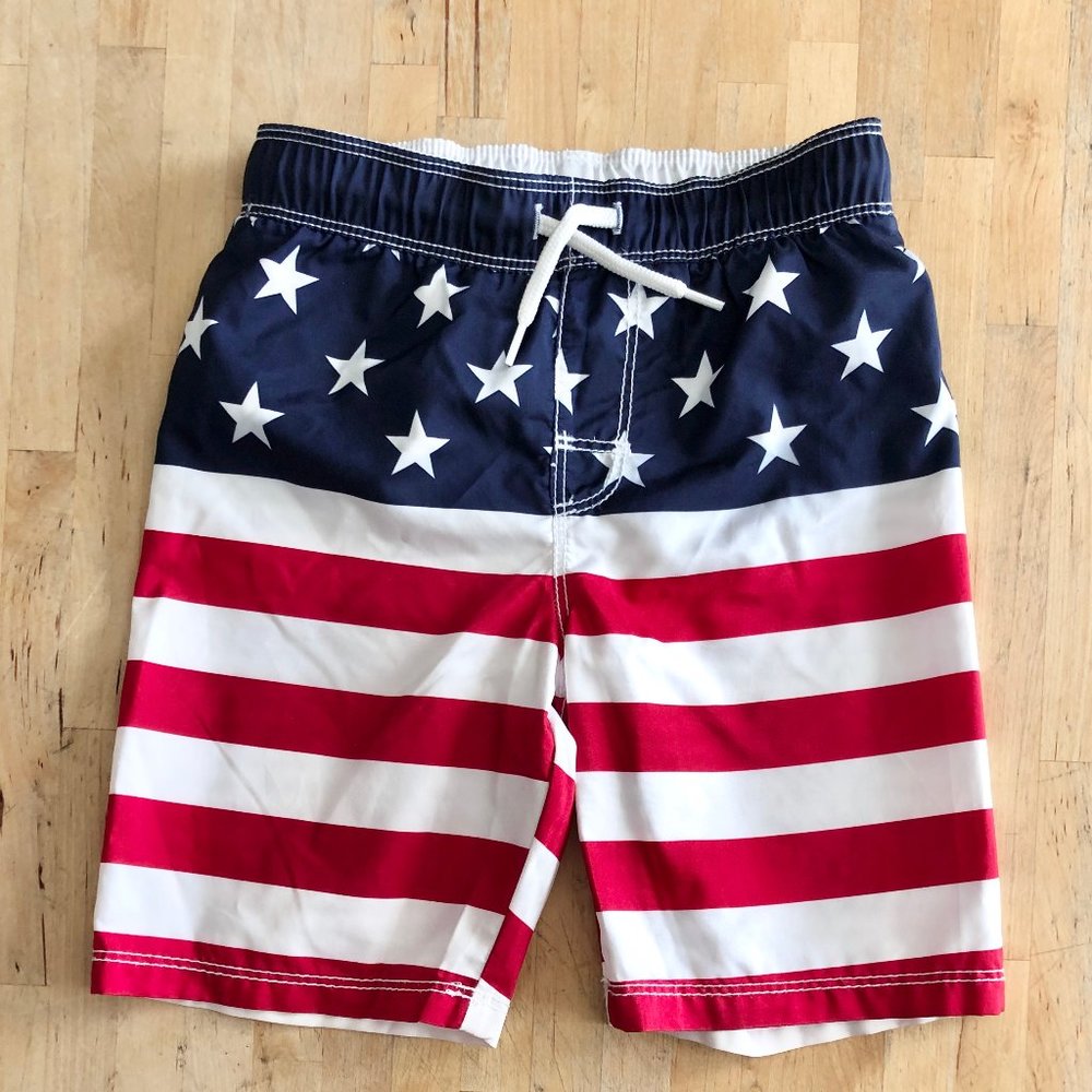 Old Navy Boys' Flag Swim Trunks